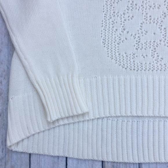 Billabong women’s cutout cotton sweater in ivory - Picture 4 of 7